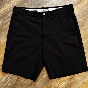 Callaway‎ Men's Black Flat Front Shorts Size 32 Golf Outdoor Resort Wear